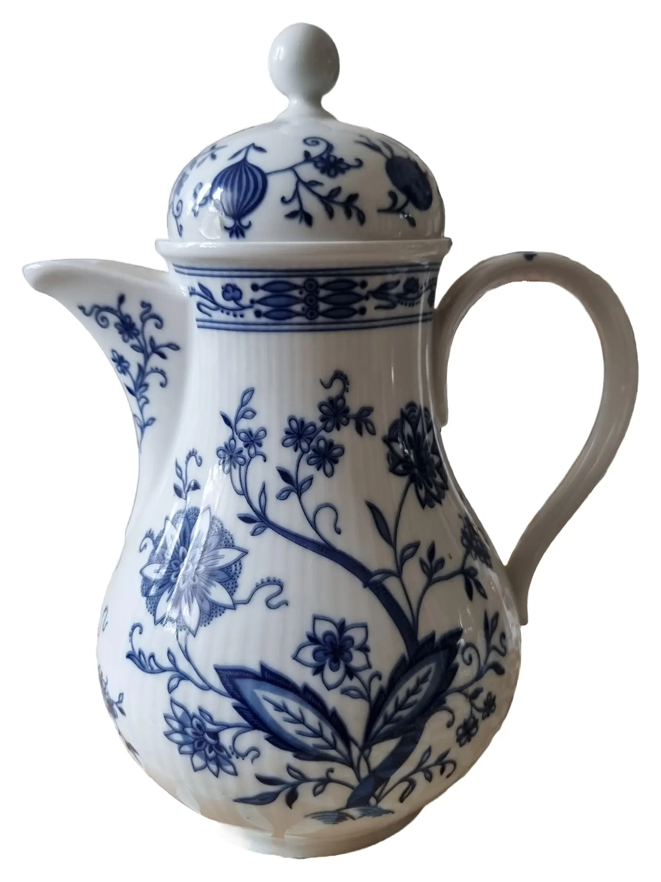 SELTMANN WEIDEN Teekanne Zwiebelmuster Porzellan Blumen Klassisch 26cm