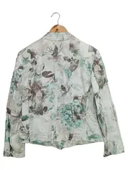 Vorschaubild 2 von Damen Blazer Gr. 40/M Mehrfarbig Florales Muster Elegant Klassisch