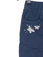 Vorschaubild 4 von Mädchen Jogginghose Gr. 134 Blau Schmetterlinge Glitzer