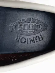 Vorschaubild 3 von TODS Slipper Kinder Gr. 31 Blau Klassisch Loafer Lederschuhe