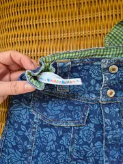 Vorschaubild 3 von Jeansrock Blau Blumenmuster Gr. 116 Mädchen Casual