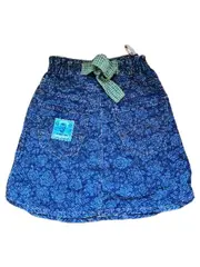 Vorschaubild 2 von Jeansrock Blau Blumenmuster Gr. 116 Mädchen Casual