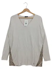 Vorschaubild 1 von TAIFUN Damen Pullover Beige UNI V-Ausschnitt Pailletten Langarm Casual