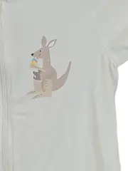 Vorschaubild 2 von Happy Kids Baby Strampler Kurzarm Känguru Gr. 74/80 Weiß