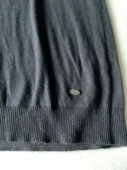 Vorschaubild 3 von Damen Strickkleid Kapuze Hoodie Blau Gr. XS