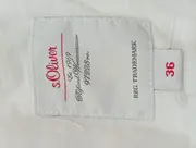 Vorschaubild 3 von Damen Blazer Leinen Weiß Gr. 36/S Business Elegant