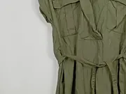 Vorschaubild 4 von Damen Blusenkleid Gr. 38 M Oliv Casual Lyocell Sommerkleid
