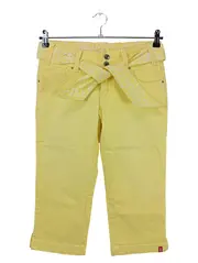 Vorschaubild 1 von EDC Damen Capri-Shorts Hose Gr. 36 Gelb Casual Baumwolle
