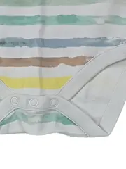 Vorschaubild 2 von Baby Body Kurzarm Streifen Aquarell Gr. 86 Mehrfarbig