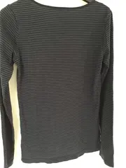 Vorschaubild 3 von Damen Langarmshirt gestreift Blau Einheitsgröße