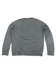 Vorschaubild 2 von Herren Pullover V-Ausschnitt Grau Meliert Baumwolle Gr. L
