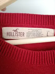 Vorschaubild 4 von Damen Pullover Rot Gr. 40/L Casual mit Brusttasche