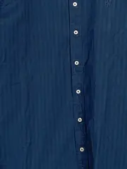 Vorschaubild 2 von Herren Business Hemd kariert Blau Gr. 48/M Langarm