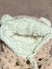 Vorschaubild 6 von Baby Mädchen Fellweste Kapuze Rosa Gr. 62
