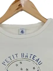 Vorschaubild 4 von Langarmshirt Jungen Gr. 140 Weiß Logo-Print Baumwolle
