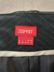 Vorschaubild 4 von Damen Bleistiftrock Gr. 36 S Grau Gestreift Business Büro