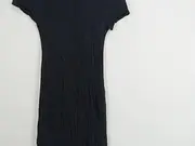 Vorschaubild 2 von Damen Strickkleid Schwarz Gr. S Viskose Elegant Business