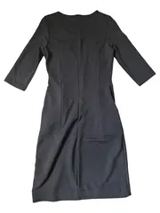 Vorschaubild 2 von Businesskleid Damen Gr. 36 Schwarz Elegant Etuikleid