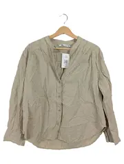 Vorschaubild 1 von Damen Bluse Gr. M Beige Baumwolle Strukturmuster Casual