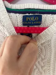 Vorschaubild 6 von Kinder Pullover Strickkleid Gr. 116 Weiß Zopfmuster