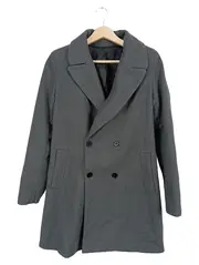 Vorschaubild 1 von Damen Mantel Gr. 42/XL Grau Klassisch Baumwolle