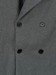Vorschaubild 2 von Damen Mantel Gr. 42/XL Grau Klassisch Baumwolle