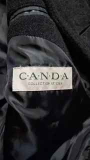 Vorschaubild 2 von Herren Wintermantel Klassisch Wolle Business Grau Gr. 58/4XL