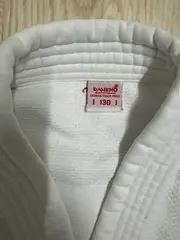 Vorschaubild 3 von Judo Anzug Kinder Gr. 130/128 Weiß Baumwolle Kampfsport Gi