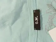 Vorschaubild 3 von Damen T-Shirt Gr. 40/M Blau Casual mit Blumenmuster