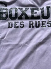 Vorschaubild 3 von Damen Sport T-Shirt Lila Gr. 38/M Logo-Print Glitzer