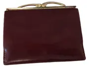 Vorschaubild 4 von Damen Geldbörse Leder Bordeaux Portemonnaie Münzfach Bügelverschluss Klassisch