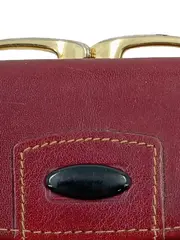 Vorschaubild 2 von Damen Geldbörse Leder Bordeaux Portemonnaie Münzfach Bügelverschluss Klassisch