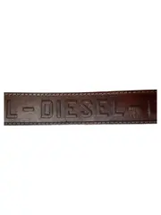 Vorschaubild 4 von Ledergürtel Herren Braun Gr. 80 Vintage Logo Prägung Silber Schnalle