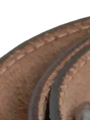 Vorschaubild 7 von Ledergürtel Herren Braun Gr. 80 Vintage Logo Prägung Silber Schnalle