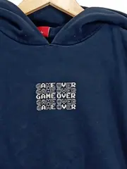 Vorschaubild 3 von Hoodie Kinder Gr. 164 Blau Game Over Nieten Kapuzenpullover