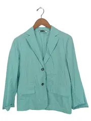 Vorschaubild 1 von Damen Blazer Sakko Gr. 34 XS Türkis Business Baumwolle