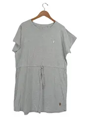 Vorschaubild 1 von InselLeben Damen Freizeitkleid Gr. 2XL/44 Grau Meliert Baumwolle