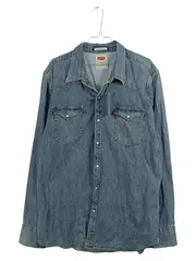 Vorschaubild 1 von Jeanshemd Western Slim Fit Herren Denim Hemd Blau Gr. XL