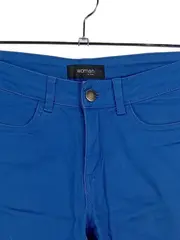 Vorschaubild 2 von Damen Stoffhose Blau Gr. 36 Baumwolle Casual Alltag Stretch