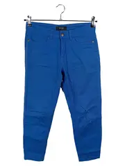 Vorschaubild 1 von Damen Stoffhose Blau Gr. 36 Baumwolle Casual Alltag Stretch
