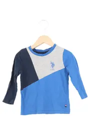 Vorschaubild 1 von U.S. POLO ASSN. Kinder Langarmshirt Gr. 86 Mehrfarbig Logo-Print Casual