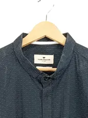 Vorschaubild 2 von Herren Freizeithemd Stehkragen Gestreift Petrol Gr. 3XL