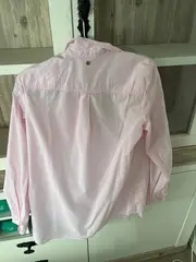 Vorschaubild 2 von Damen Hemdbluse Rosa Gr. 40/M Baumwolle Casual Langarm