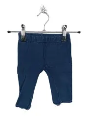 Vorschaubild 1 von Mädchen Leggings Gr. 74 Blau Uni Baumwolle Freizeit Casual