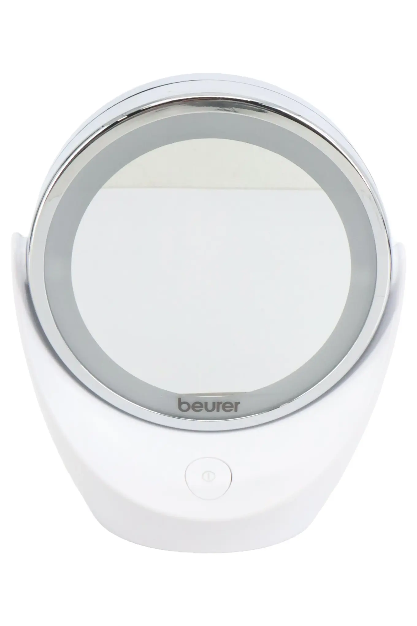 BEURER Kosmetikspiegel beleuchtet Rund Modern Elegant Weiß Kunststoff Glas