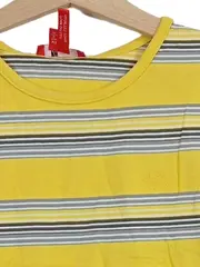 Vorschaubild 4 von Kinder T-Shirt Gr. 158 Gelb Gestreift Baumwolle