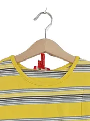 Vorschaubild 3 von Kinder T-Shirt Gr. 158 Gelb Gestreift Baumwolle