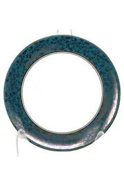 Vorschaubild 1 von Wandteller Blau Gold Blumen Porzellan Elegant 20cm