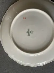 Vorschaubild 2 von Suppenteller Vogel Blumen Dekor Klassisch Porzellan