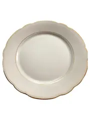 Vorschaubild 1 von Platzteller Porzellan Oval 24cm Festlich Elegant Weiß